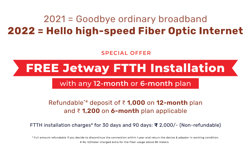 Switch to FTTH now!